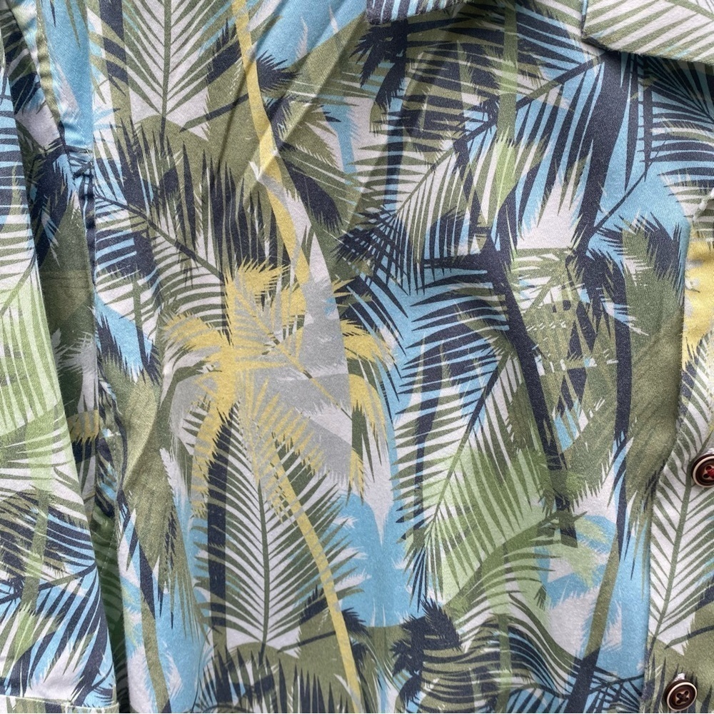 MEN’S Oversized Tropical Shirt 100% Cotton Size XXL - Picture 4 of 7
